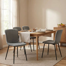 Load image into Gallery viewer, Darius Velvet Dining Chairs - Set of 4 - Dark Grey