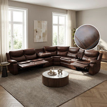 Load image into Gallery viewer, 23029-mandan-manual-recliner-corner-sofa-brown-2603122