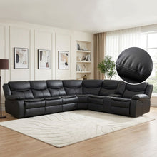 Load image into Gallery viewer, 23028-mandan-electric-recliner-corner-sofa-black-2603122