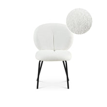 Load image into Gallery viewer, Griffin Boucle Dining Chair - Set of 2 - White