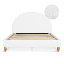 Load image into Gallery viewer, Moruisg Boucle Double Bed Frame - White