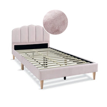 Load image into Gallery viewer, Daisy Velvet King Single Bed Frame - Pink