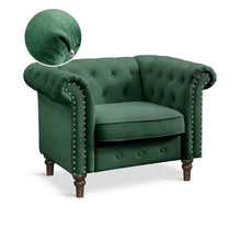 Load image into Gallery viewer, 23233-chesley-velvet-occasional-chair-green-2603121