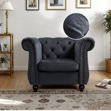 Load image into Gallery viewer, Emily Velvet Occasional Chair - Black