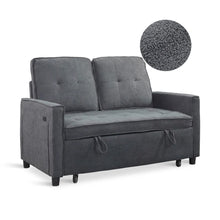 Load image into Gallery viewer, Kauri Boucle 2 Seater Sofa Bed - Dark Grey
