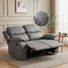 Load image into Gallery viewer, 23026-b-wilson-manual-2-seater-recliner-sofa-grey-2603122