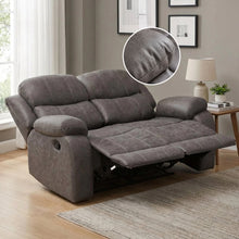 Load image into Gallery viewer, Wilson Manual 2 Seater Recliner Sofa - Brown