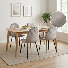Load image into Gallery viewer, Lume Velvet Dining Chair - Set Of 4 - Light Khaki