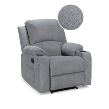 Load image into Gallery viewer, Henley Fabric Manual 1 Seater Recliner Sofa - Grey