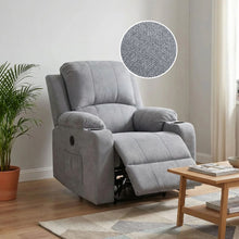 Load image into Gallery viewer, Henley Fabric Electric 1 Seater Recliner Sofa - Grey