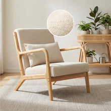 Load image into Gallery viewer, Taru Velvet Armchair - Beige