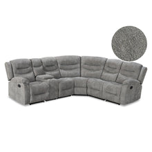 Load image into Gallery viewer, Silverdale Fabric Manual Recliner Corner Sofa - Grey