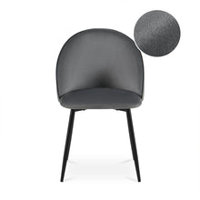 Load image into Gallery viewer, Avela Velvet Dining Chair - Set of 4 - Dark Grey