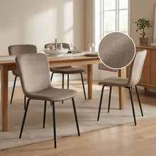 Load image into Gallery viewer, Darius Velvet Dining Chairs - Set of 4 - Taupe