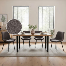 Load image into Gallery viewer, Kivo Linen Dining Chair - Set of 4 - Dark Grey