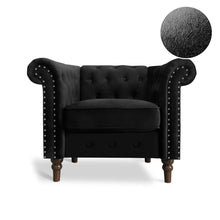 Load image into Gallery viewer, 23231-a-chesley-velvet-occasional-chair-black-2603112