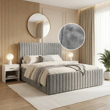 Load image into Gallery viewer, Tasman Velvet Queen with Single Trundle Bed Frame - Grey