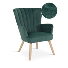 Load image into Gallery viewer, Neil Velvet Armchair - Green
