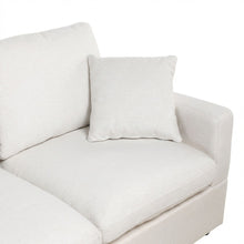 Load image into Gallery viewer, Hexham 3 Seater Modular Sofa with Ottoman - Linen Cream