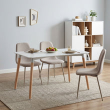 Load image into Gallery viewer, Sana Dining Table Rectangle 120 x 80cm - White