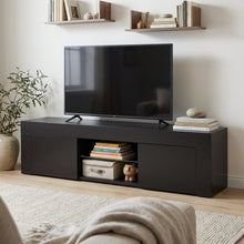 Load image into Gallery viewer, Maize 1.3m LED Entertainment Unit - Black
