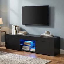 Load image into Gallery viewer, Maize 1.3m LED Entertainment Unit - Black