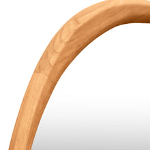 Load image into Gallery viewer, 24426-noma-pebble-wall-mirror-93cm-warm-walnut-26032717