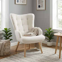 Load image into Gallery viewer, Airi Boucle Armchair - White