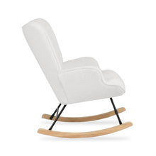 Load image into Gallery viewer, Liva Boucle Rocking Armchair - White