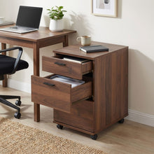 Load image into Gallery viewer, Nakia 3 Drawer Filing Cabinet - Walnut