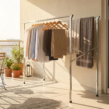 Load image into Gallery viewer, 2.4m Foldable Stainless Steel Clothes Rack