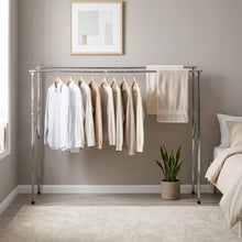 Load image into Gallery viewer, 2.4m Foldable Stainless Steel Clothes Rack