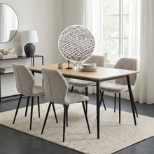 Load image into Gallery viewer, Nori Fabric Dining Chair - Set Of 4 - Light Brown