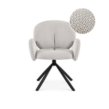 Load image into Gallery viewer, 23897-avery-swivel-fabric-dining-chair-set-of-2-grey-2604012