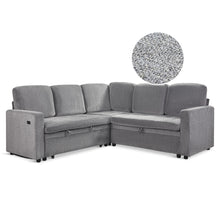 Load image into Gallery viewer, Haven L-Shaped Sofa Bed with Storage - Dark Grey