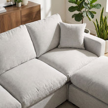 Load image into Gallery viewer, Hexham 3 Seater Modular Sofa with Ottoman - Grey