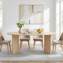 Load image into Gallery viewer, Xanthe Oval Dining Table 180 x 90cm - Travertine