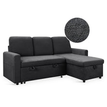 Load image into Gallery viewer, Amy 3 Seater Sofa Bed with Storage - Dark Grey