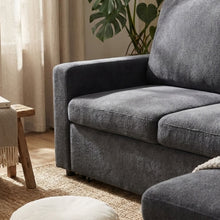 Load image into Gallery viewer, Amy 3 Seater Sofa Bed with Storage - Dark Grey