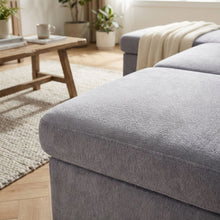 Load image into Gallery viewer, Amy 3 Seater Sofa Bed with Storage - Light Grey