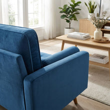 Load image into Gallery viewer, Alaina Velvet 2 Seater Sofa - Blue