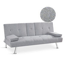 Load image into Gallery viewer, Arleth 3 Seater Sofa Bed - Light Grey