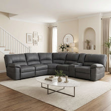 Load image into Gallery viewer, 23025-kingston-electric-recliner-corner-sofa-grey-2604063