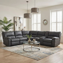 Load image into Gallery viewer, 23025-kingston-electric-recliner-corner-sofa-grey-2604064