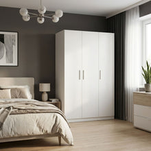 Load image into Gallery viewer, 22104-makalu-wardrobe-3-door-storage-shelves-white-2604062