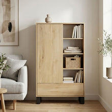 Load image into Gallery viewer, 22108-frohna-bookshelf-cabinet-with-drawer-oak-2604065