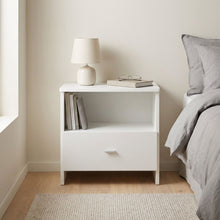 Load image into Gallery viewer, 22101-makalu-wooden-bedside-table-with-1-drawer-white-2604066