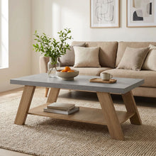 Load image into Gallery viewer, 22334-tommie-rectangular-coffee-table-cement-oak-2604061