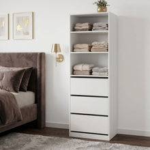 Load image into Gallery viewer, Payette 3 Drawer & Shelf Wardrobe - White