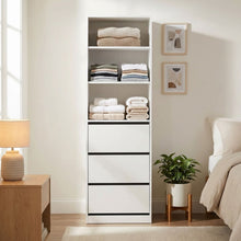 Load image into Gallery viewer, Payette 3 Drawer & Shelf Wardrobe - White